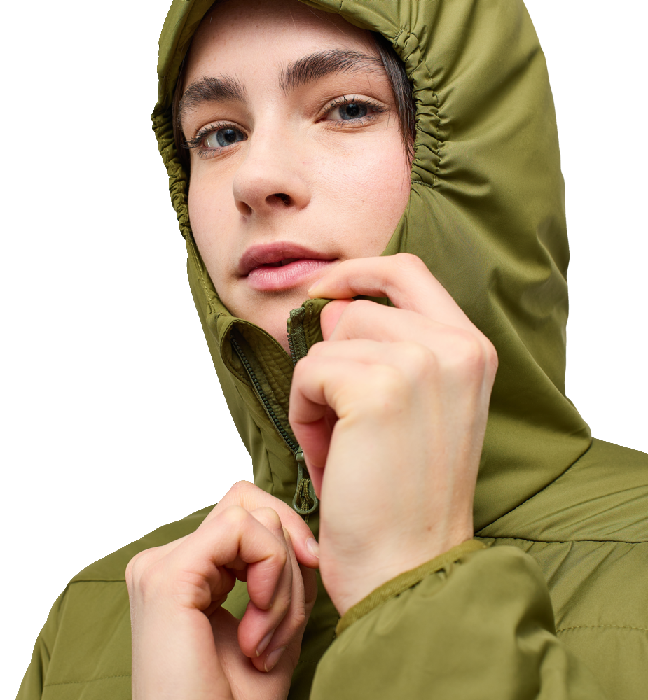 HAGL&Ouml;FS, MIMIC SILVER HOOD WOMEN