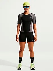 W NK TEMPO DR HR TIGHT SHORT - BLACK/REFLECTIVE Model01 Small1x1