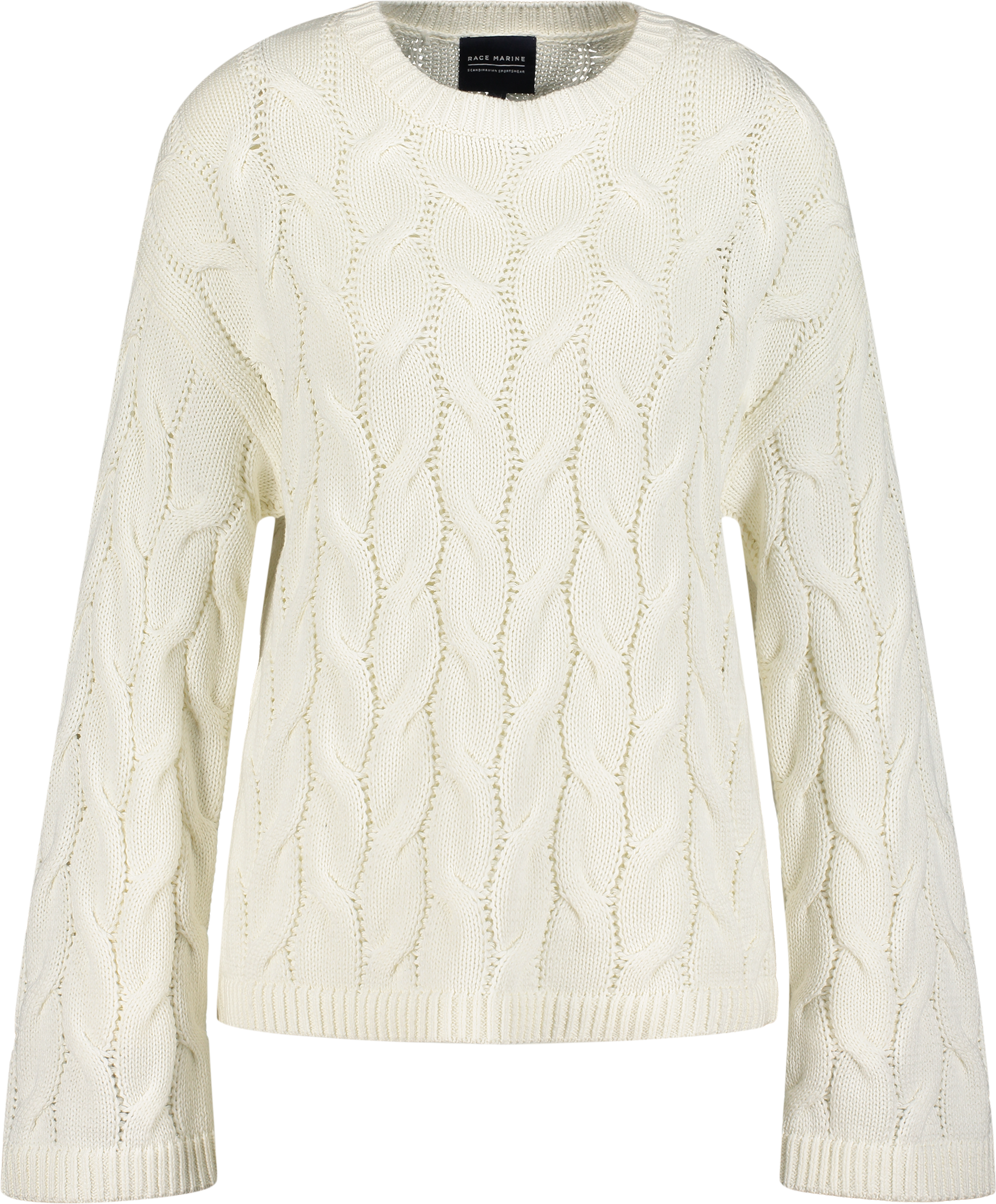 
RACE MARINE, 
W CABLE KNIT SWEATER, 
Detail 1
