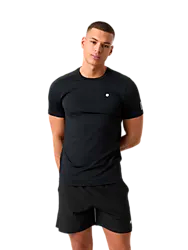 Ace Mesh Panel T-Shirt - Black Beauty Model01 Small1x1