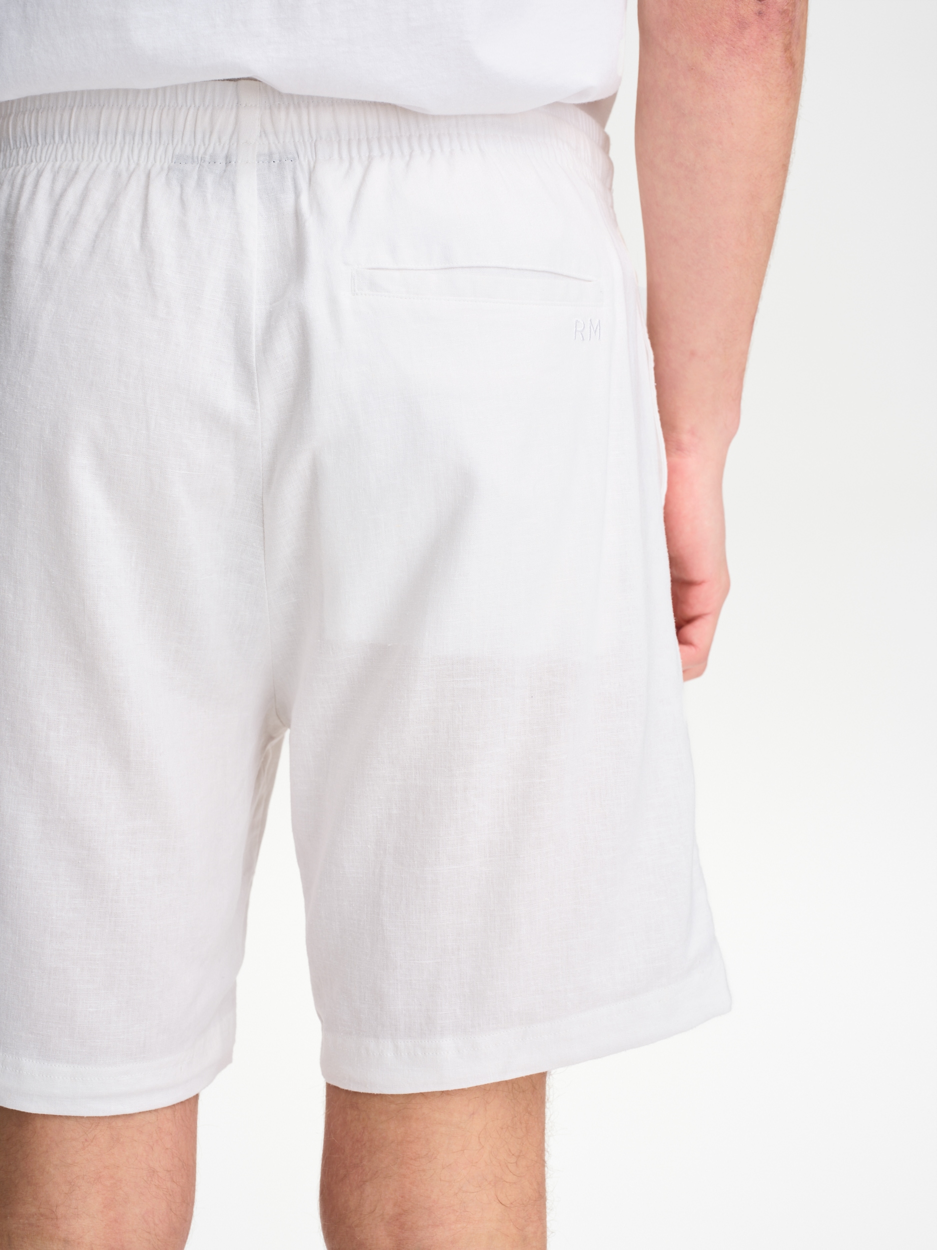 RACE MARINE, M COAST LINEN SHORTS