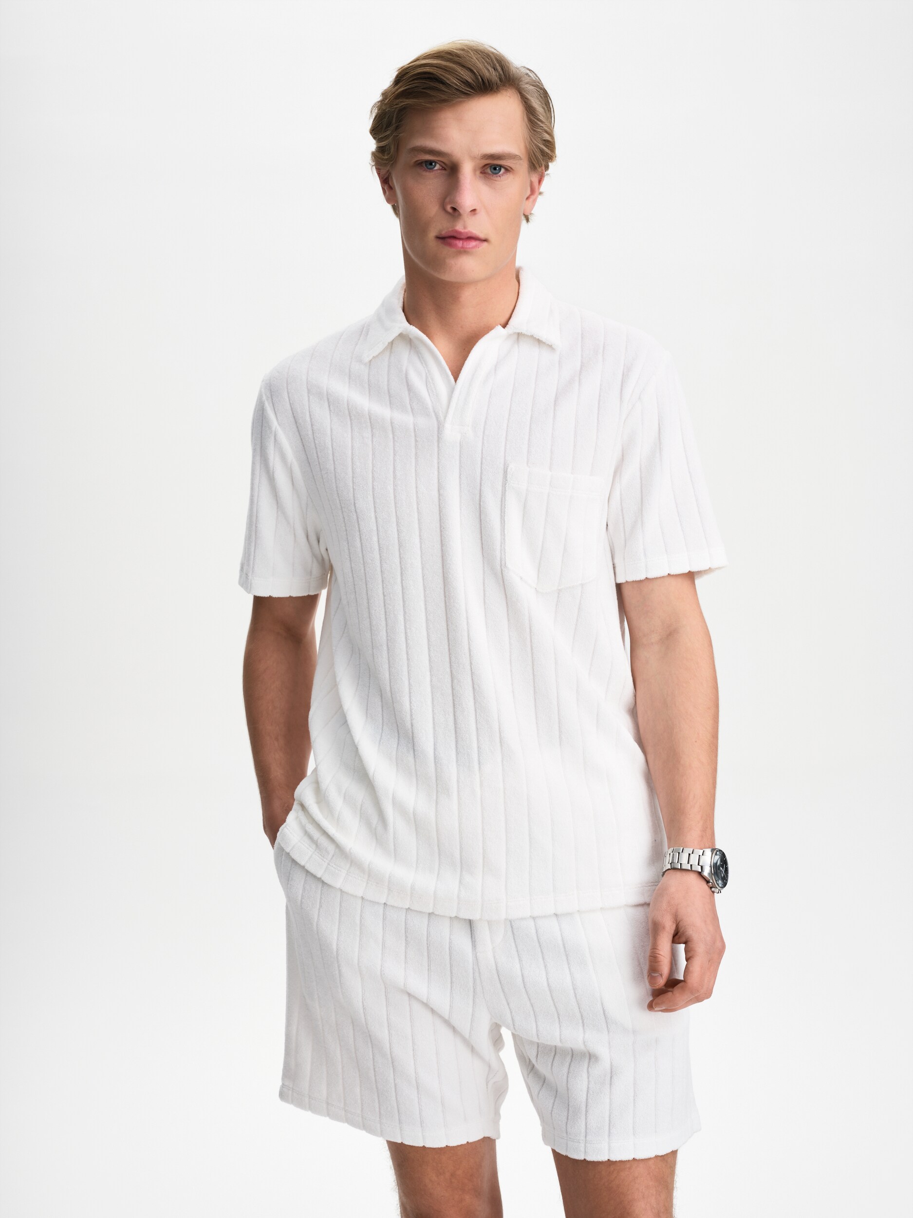 
RACE MARINE, 
M Sea Terry Piqu&eacute;, 
Detail 1
