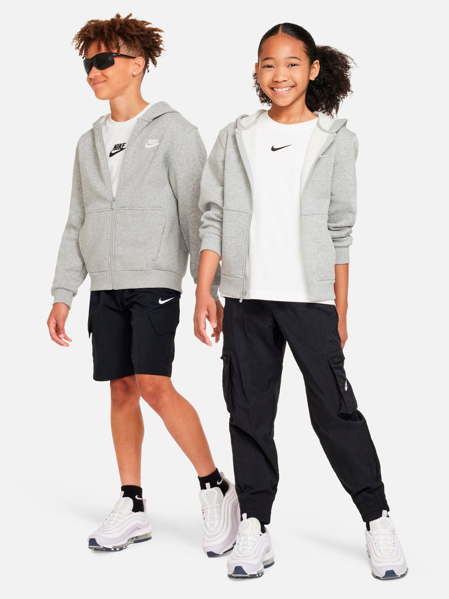 NIKE, K NSW CLUB FLC HD FZ LS LBR