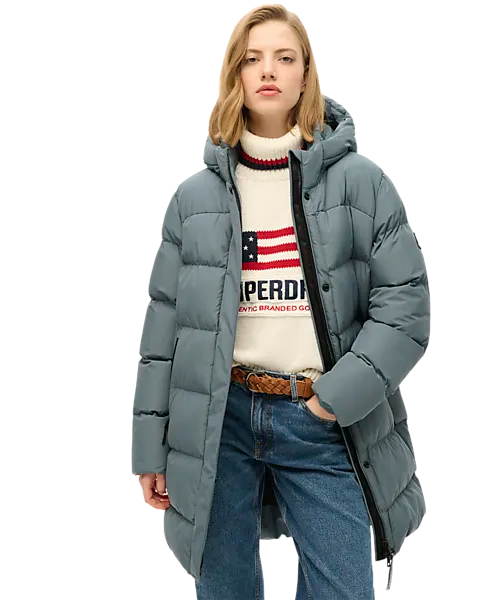 397019102102 SUPERDRY W Hood Sport Puff Mid Jkt 397019102102 SUPERDRY W Hood Sport Puff Mid Jkt Model01 Detail