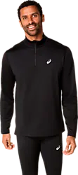 M Core Ls 1/2 Zip Winter Top - Performance Black Model01 Small1x1