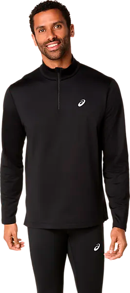 408141101103 ASICS  M Core Ls 1/2 Zip Winter Top 408141101103 ASICS M Core Ls 1/2 Zip Winter Top  Model01 Detail