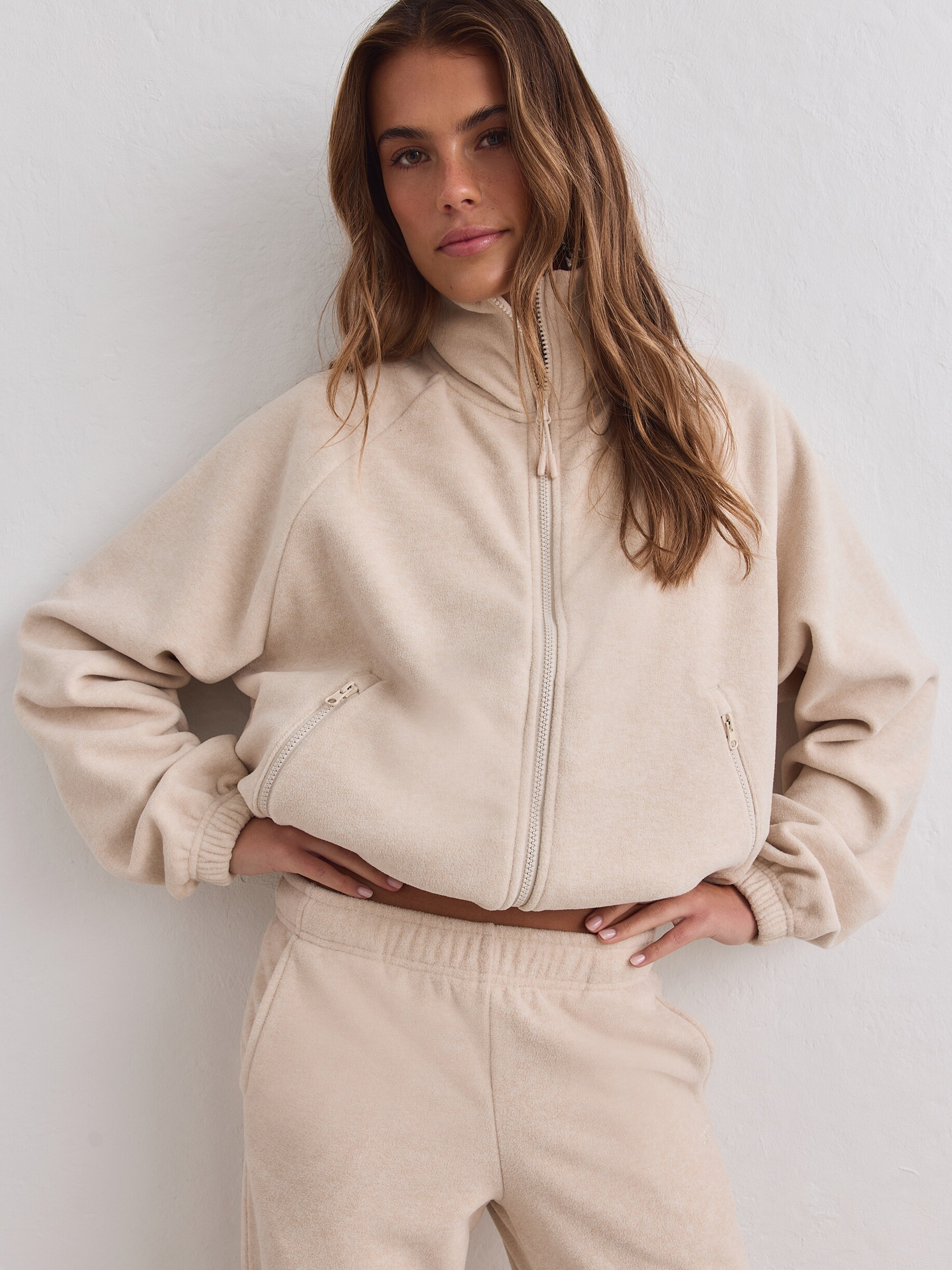 
AIM&acute;N, 
FLEECE ZIP JACKET, 
Detail 1
