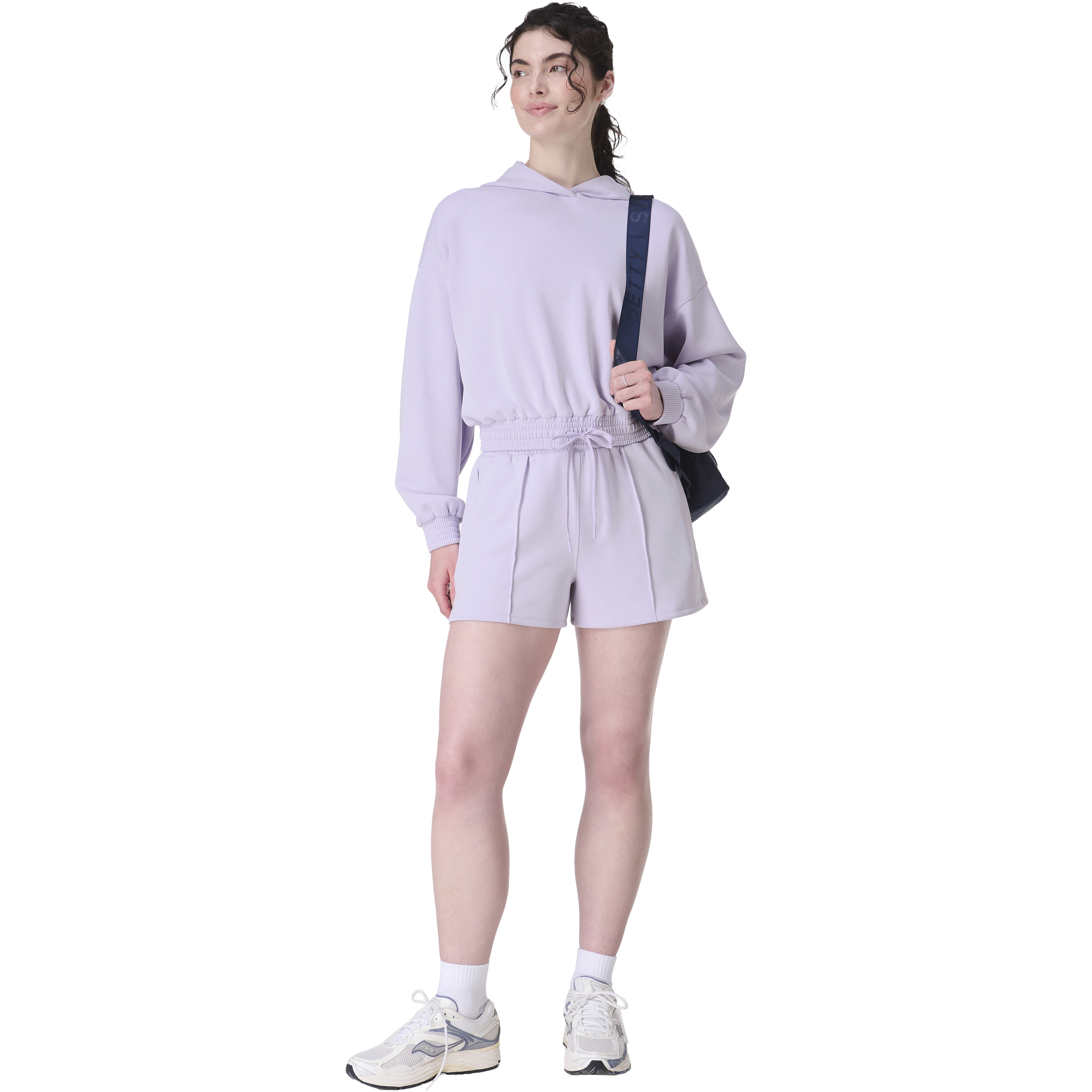 SWEATY BETTY, Sand Wash Cloudweight Crop Hoo