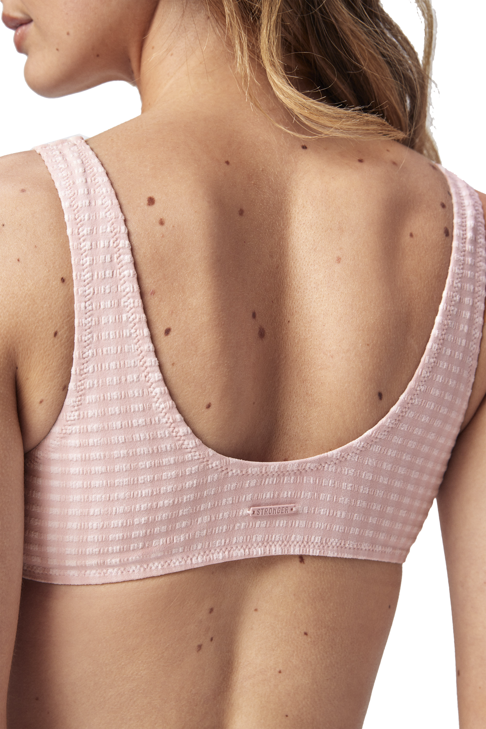 STRONGER, W Textured V-Neck Bikini Top
