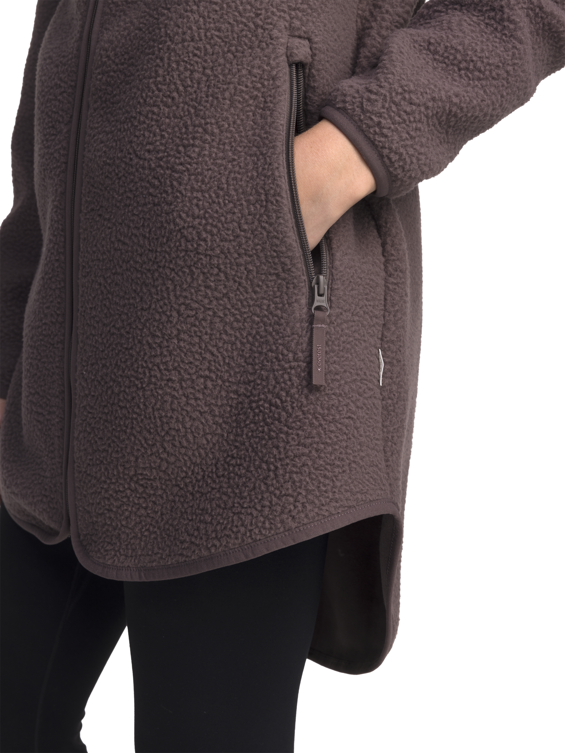 EVEREST, Pile Long Hood, Pitk&auml; Fleecetakki, Naisten