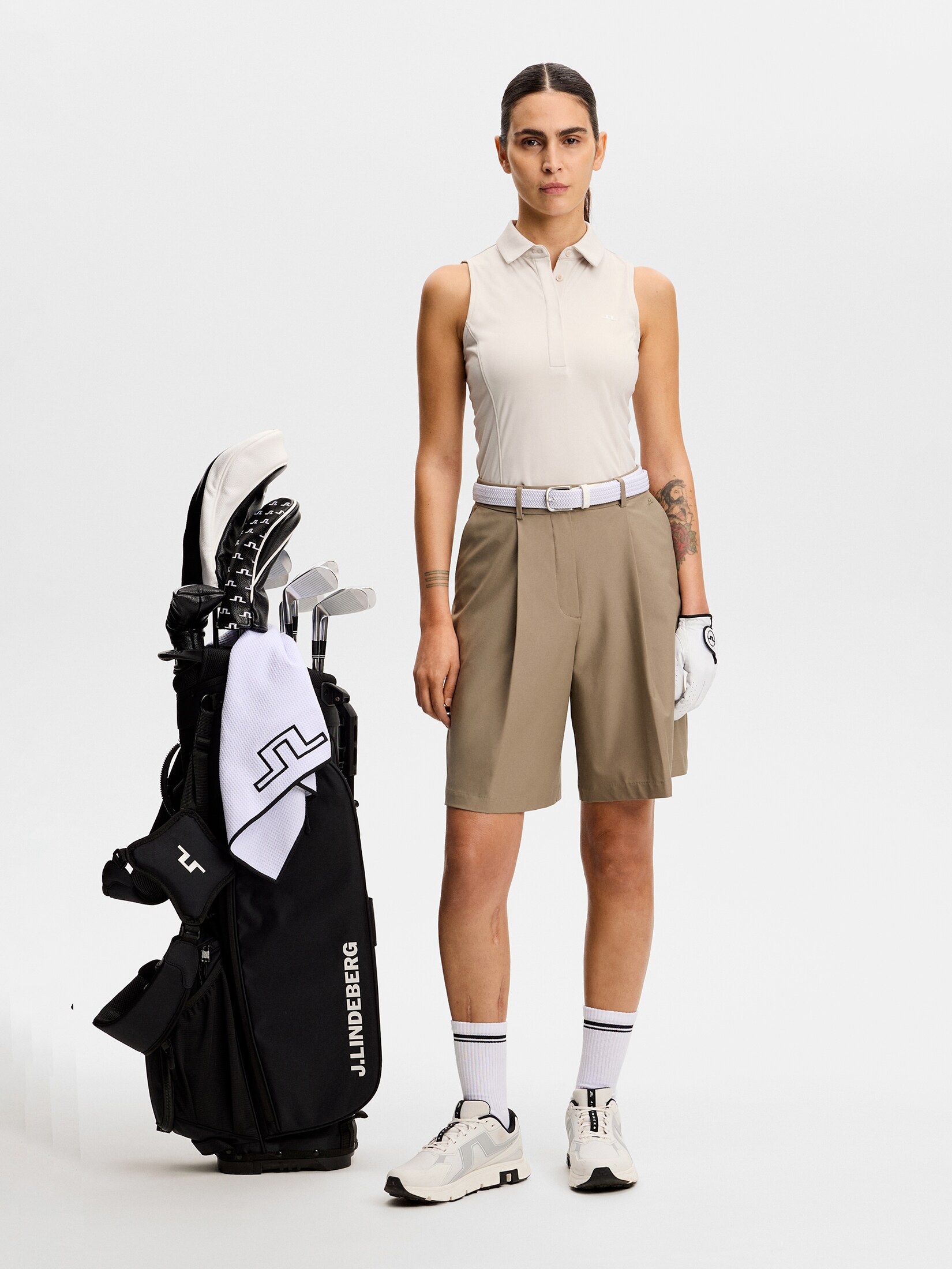 J LINDEBERG, DENA SLEEVELESS POLO