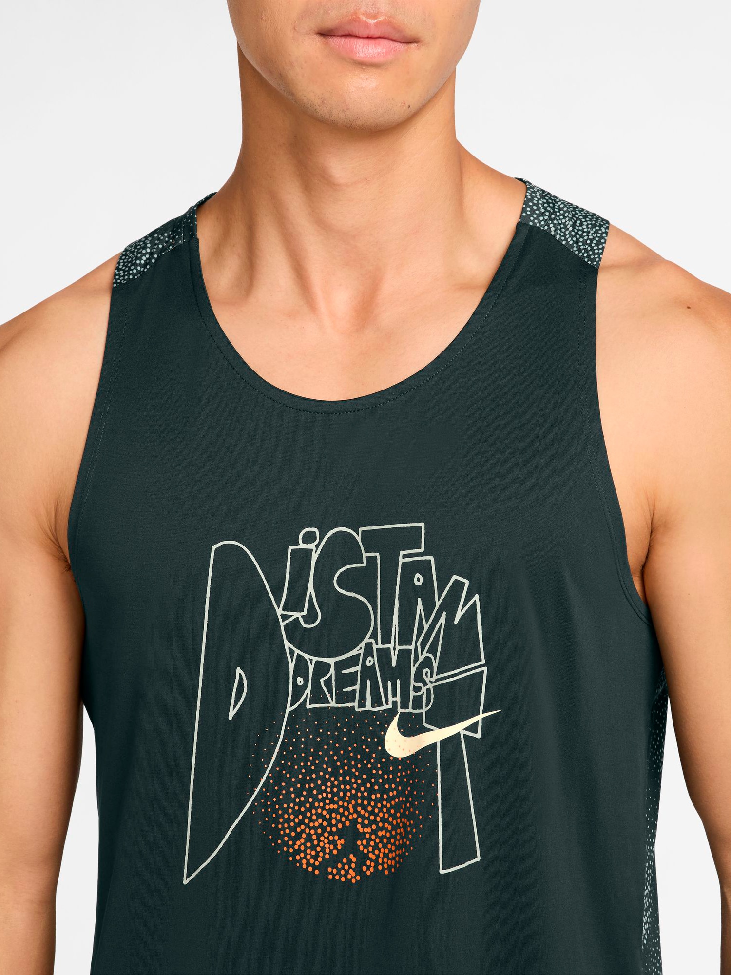 NIKE, M NK DFADV STRIDE DST DRMS TNK