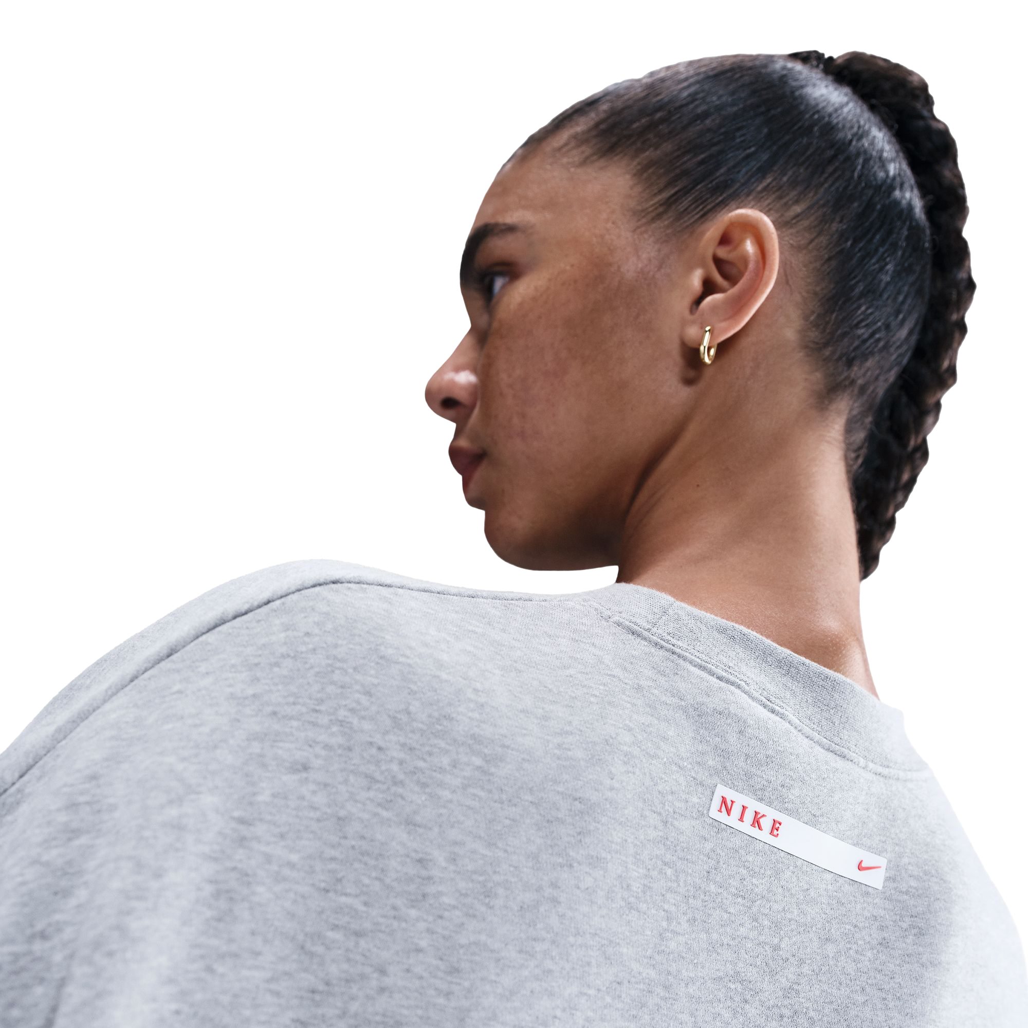 NIKE, W Nsw Phnx Flc Crew Gls