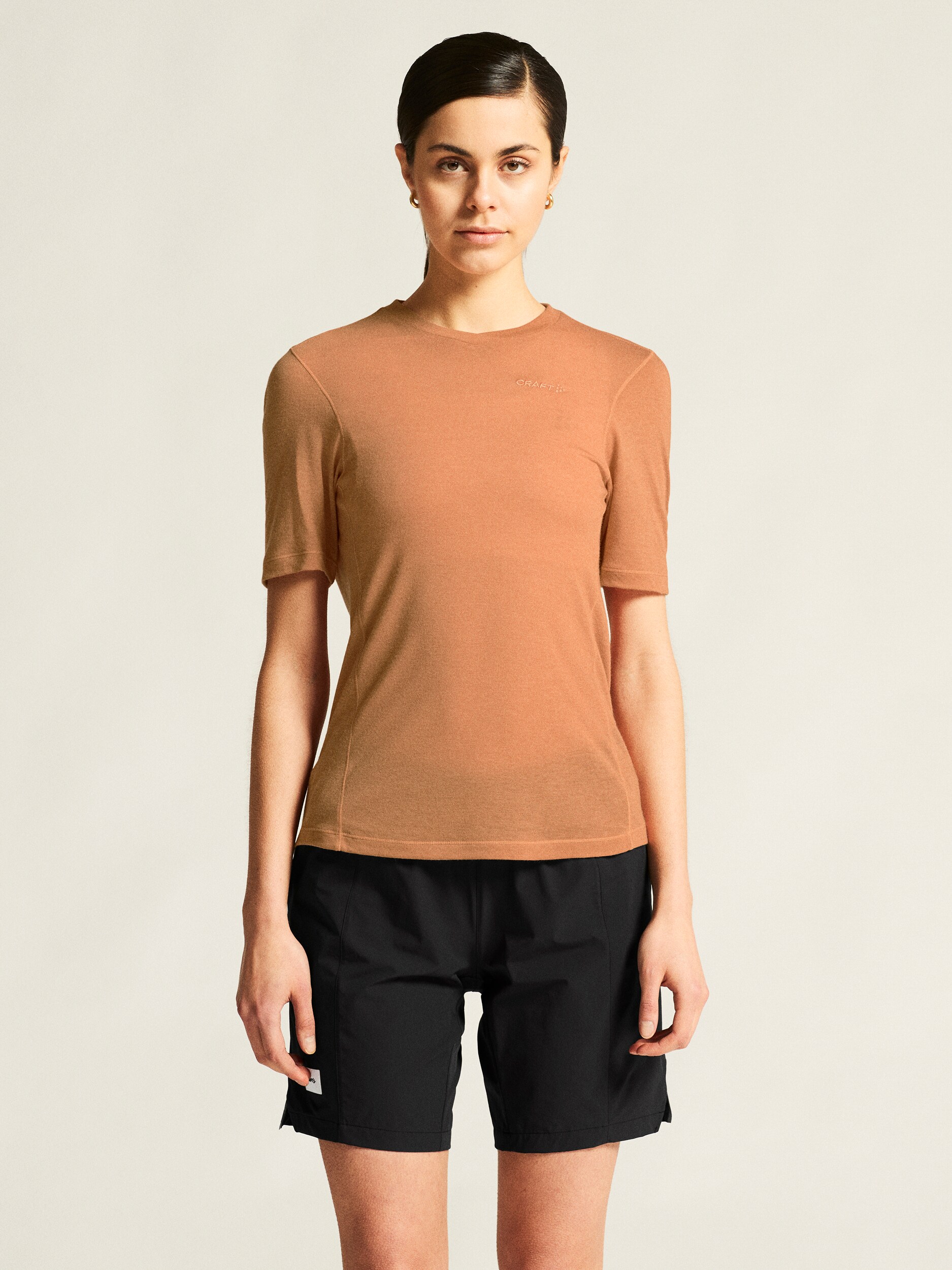 
CRAFT, 
EVERYDAY WOOL SS TEE W, 
Detail 1
