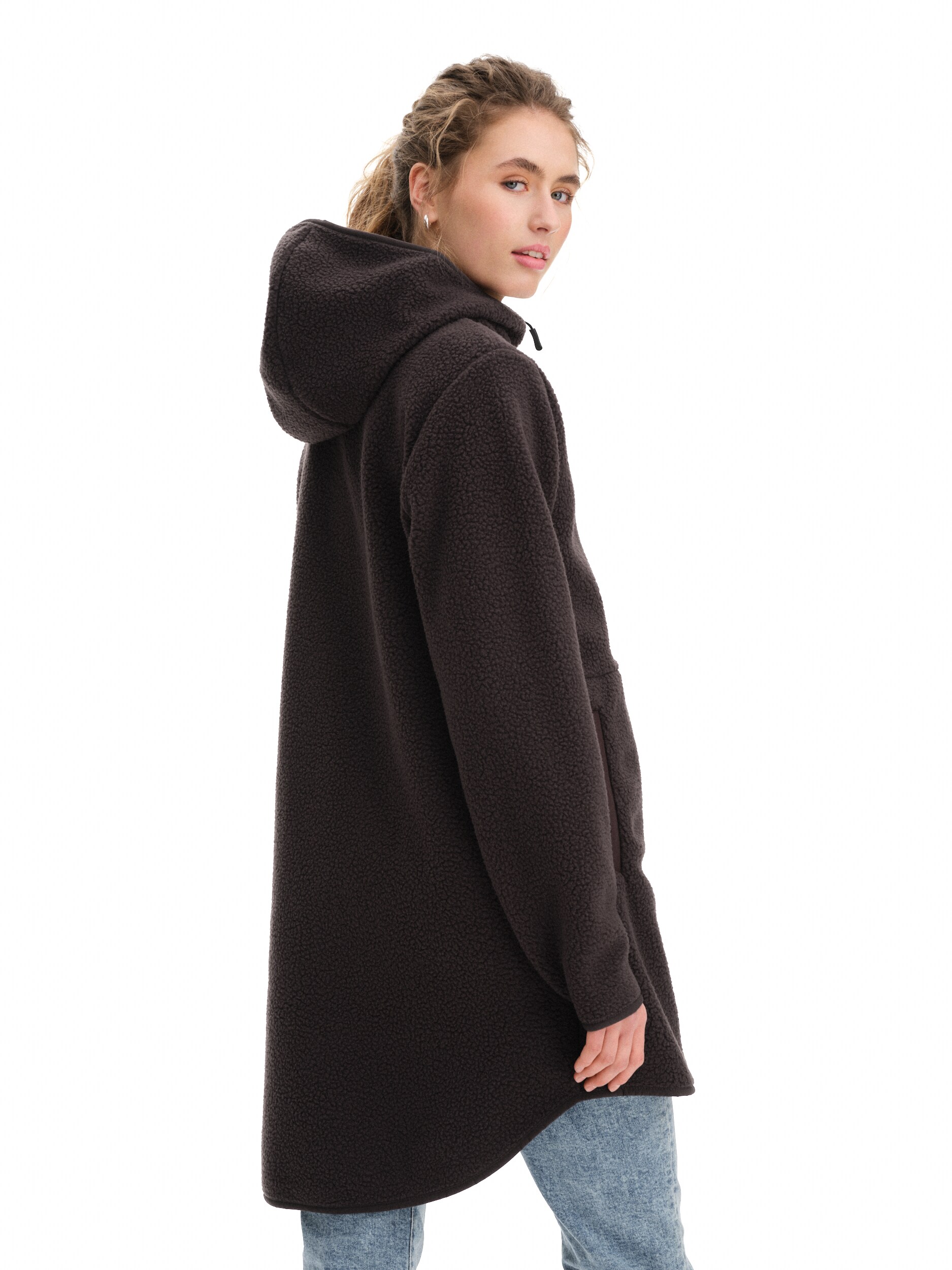 CROSS SPORTSWEAR, Long Pile Hood, Pitk&auml; Fleecetakki, Naisten