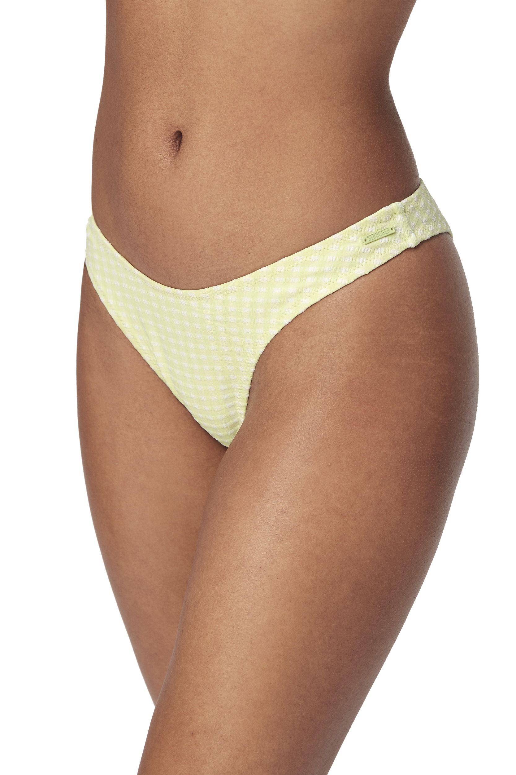 STRONGER, W Textured Cheeky  Bikini Bottom