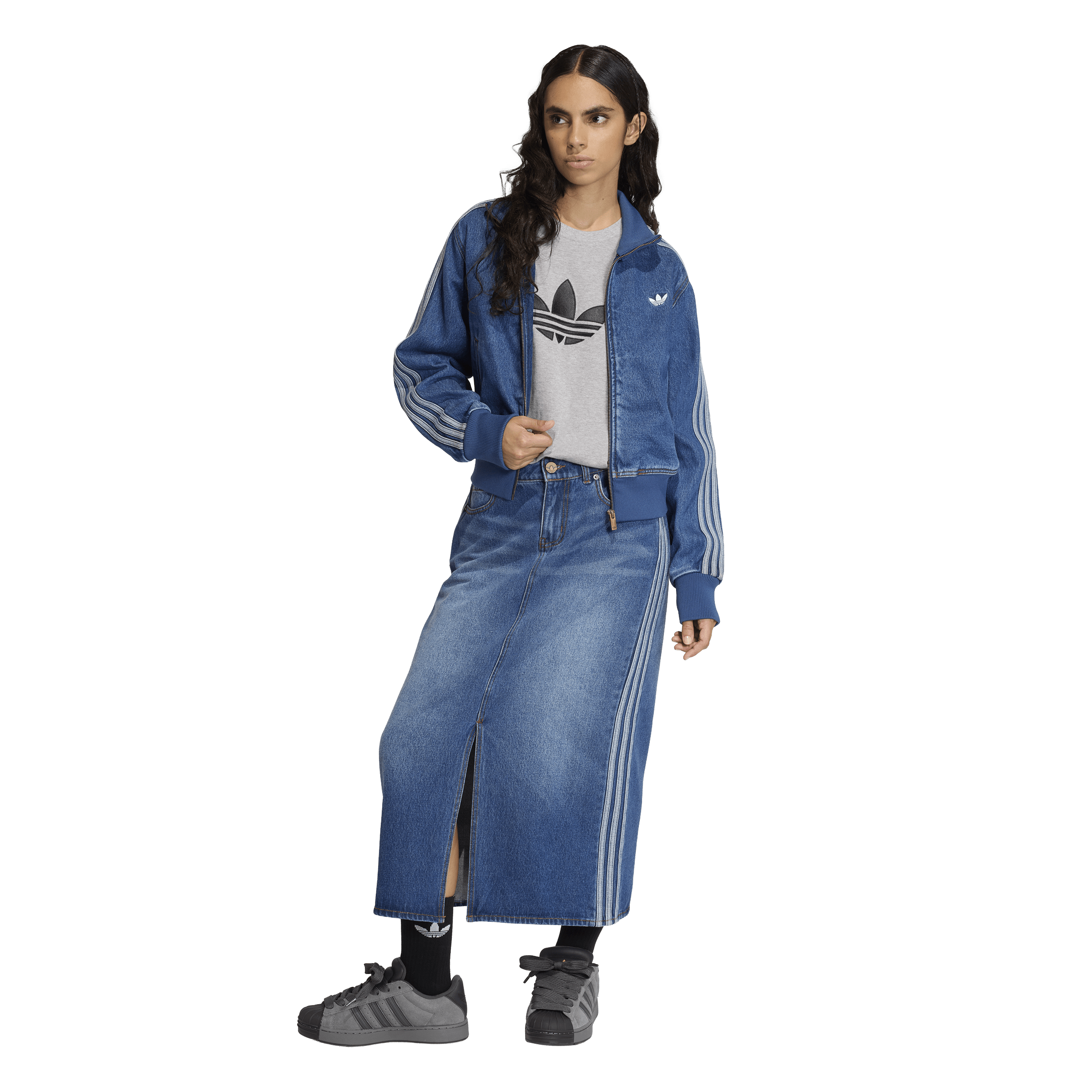 ADIDAS ORIGINALS, W 3S SKIRT DENIM