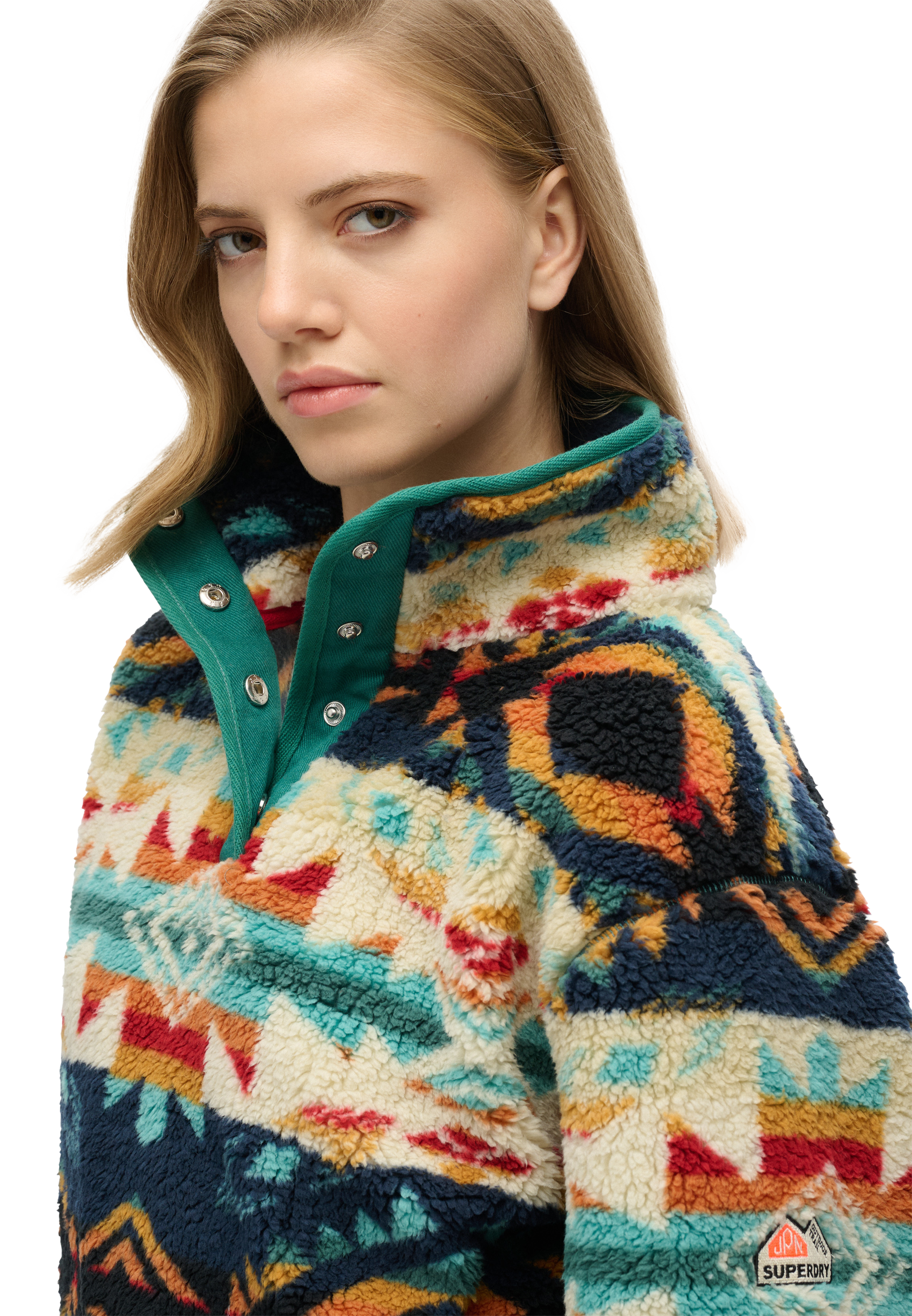 SUPERDRY, W Super Soft Print &frac12; Zip