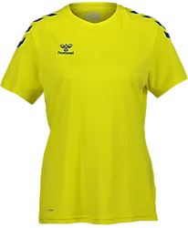 Core Xk Poly Tee Ss W - Yellow/Blue Standard Small1x1