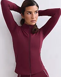 Sense Zip Jacket - MERLOT Model01 Small1x1