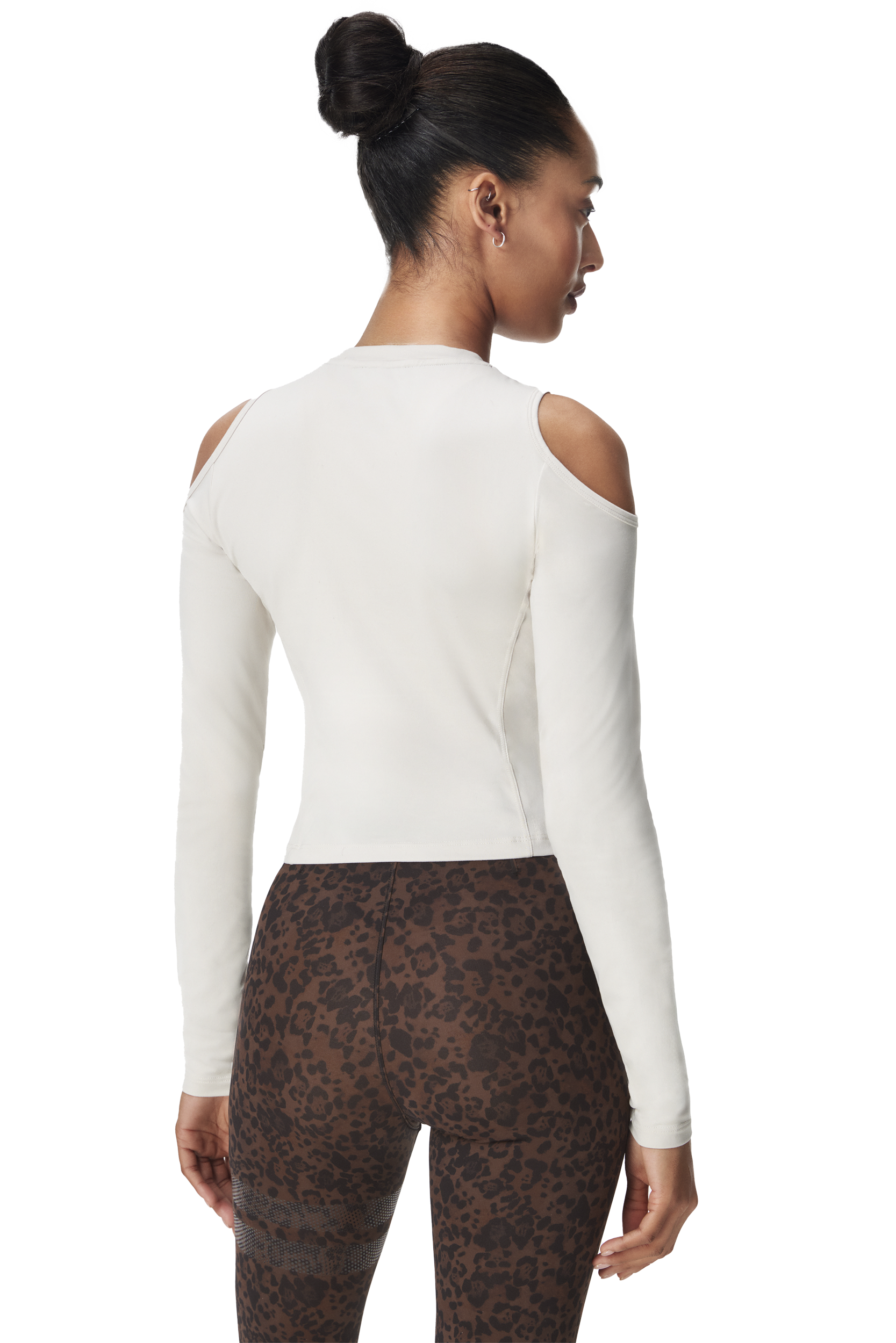 STRONGER, Cut-Out Shoulder Ls Top