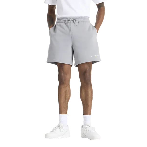 NEW BALANCE Короткие флисовые шорты M Reimagined с рисунком, 7 дюймов