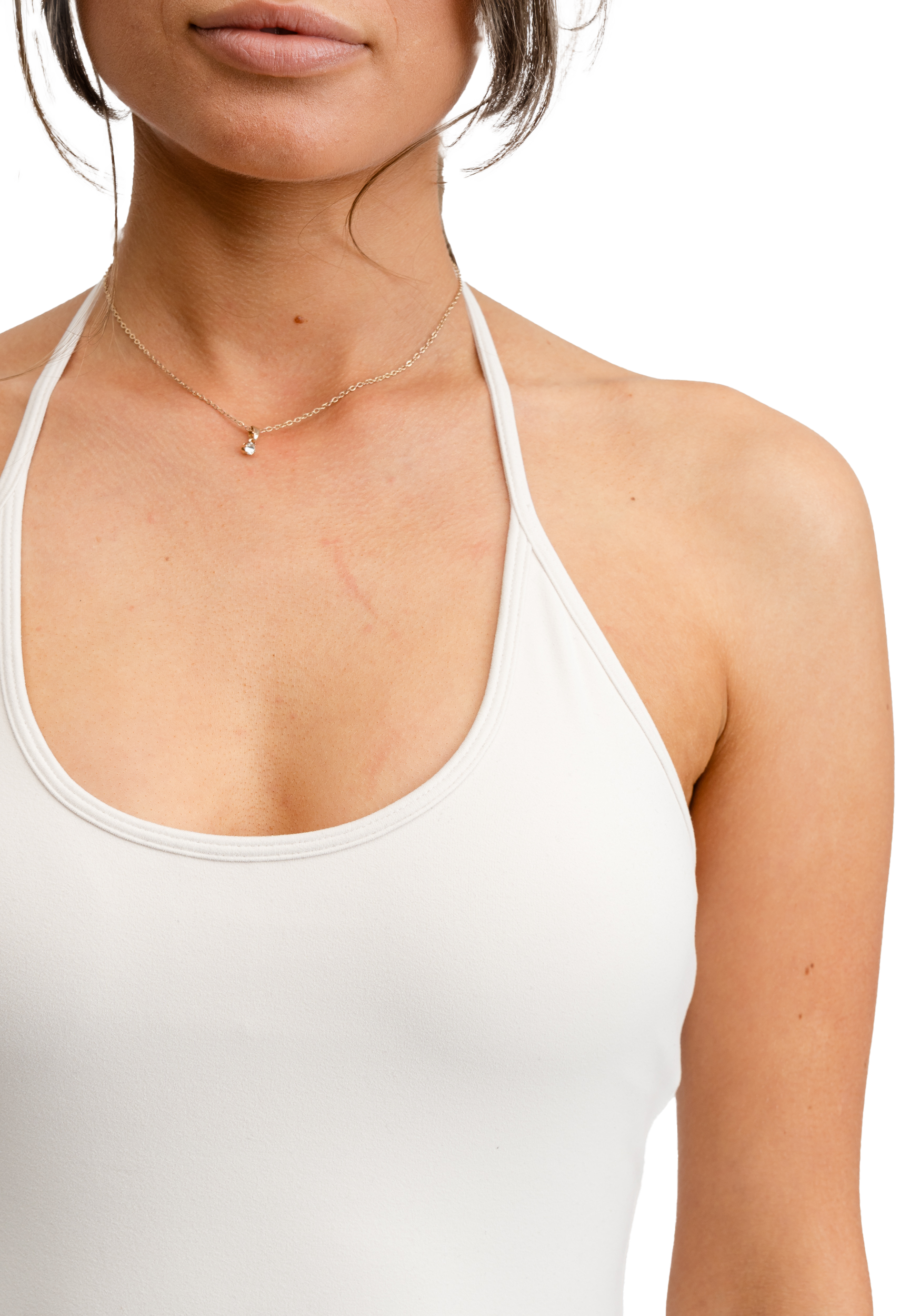 DROP OF MINDFULNESS, Butter Soft Halterneck Top