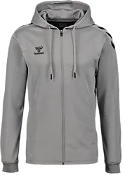 Core Xk Poly Zip Hood - Grey Melange Standard Small1x1
