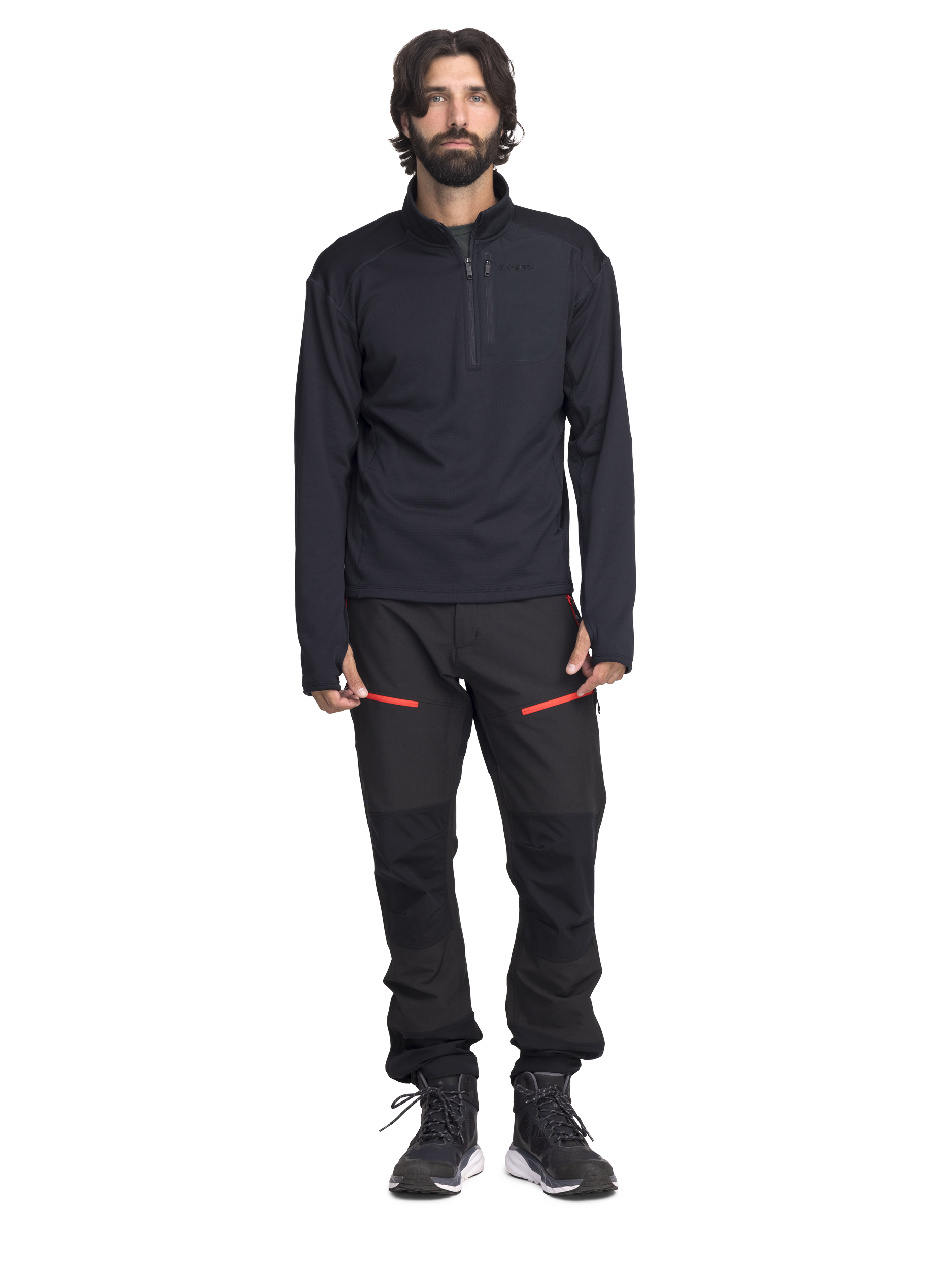 EVEREST, Structured Quarter Zip, Tekninen paita, Miesten