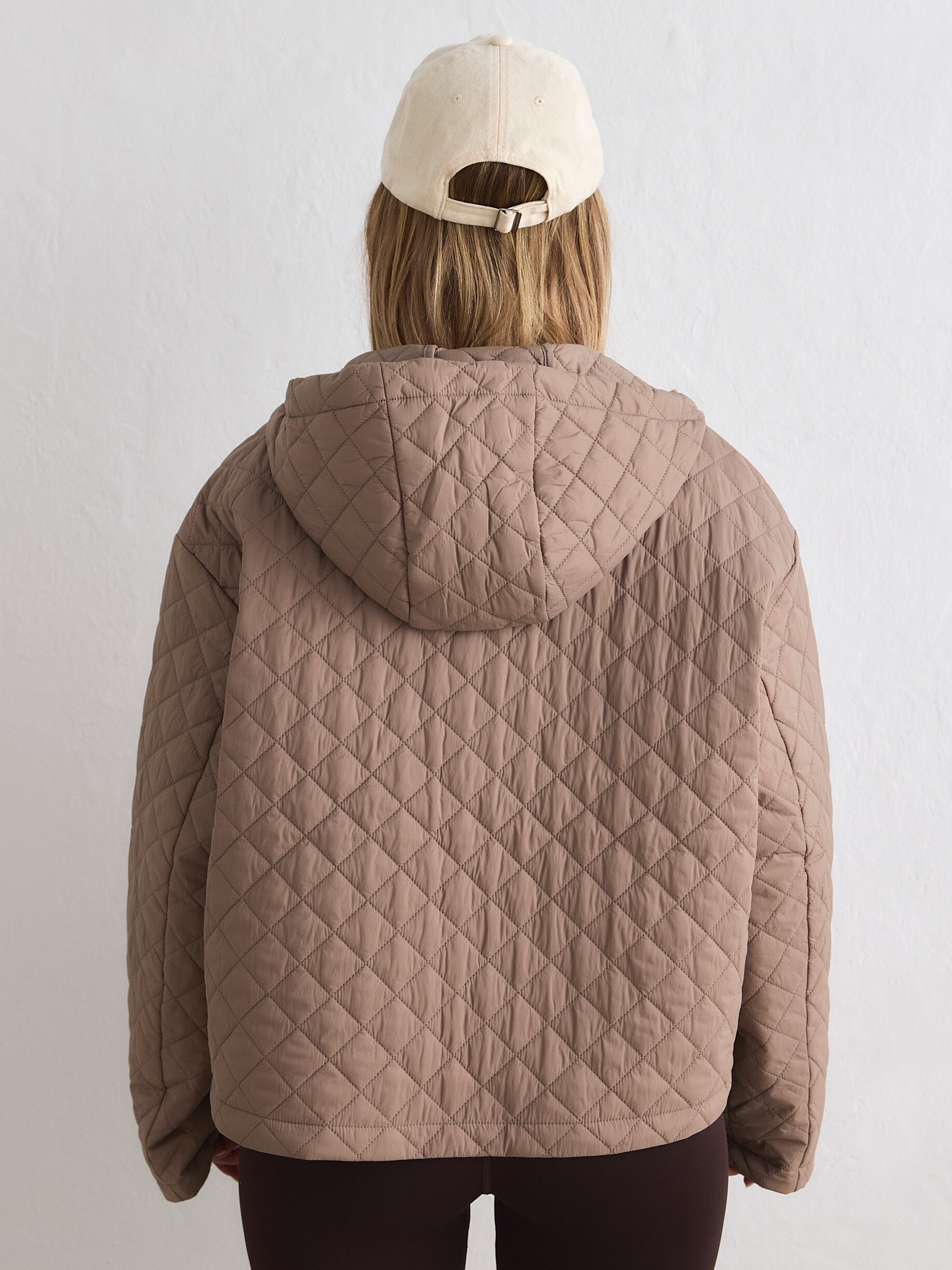 AIM&acute;N, W CROPPED QUILTED ANORAK