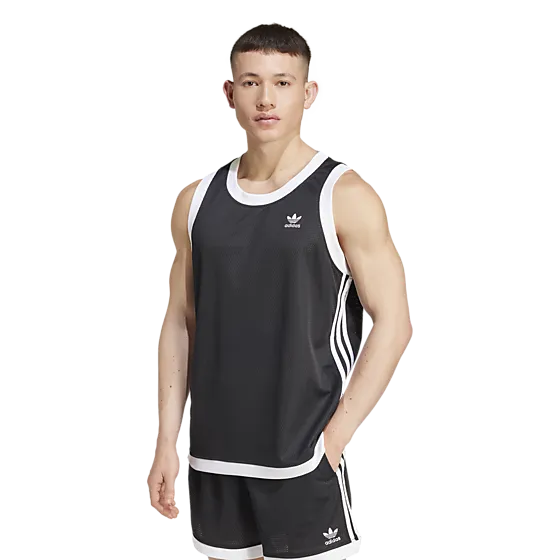 403785101102 ADIDAS ORIGINALS M Mockeyelet Vest 403785101102 ADIDAS ORIGINALS M Mockeyelet Vest Model01 Detail