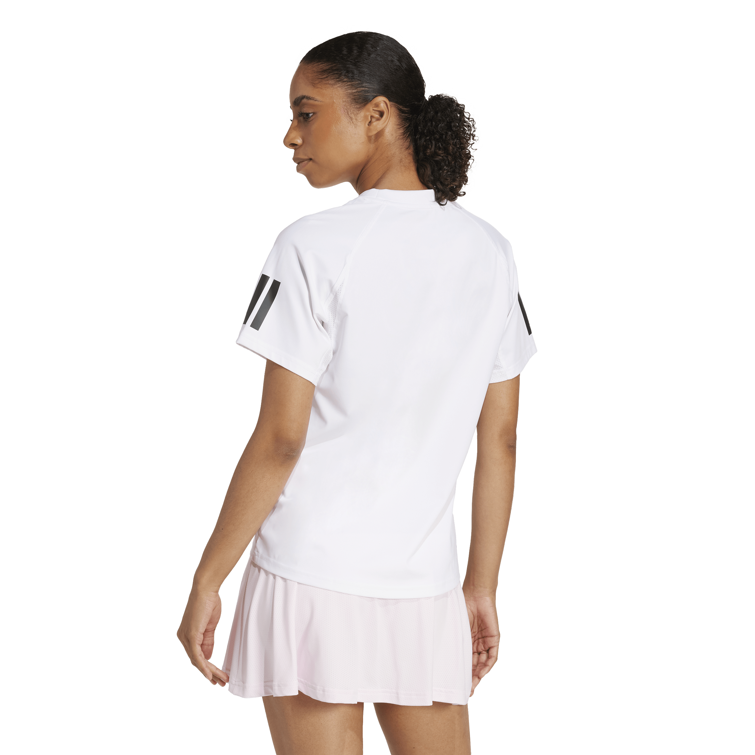 ADIDAS, W Club 3-stripe Tee