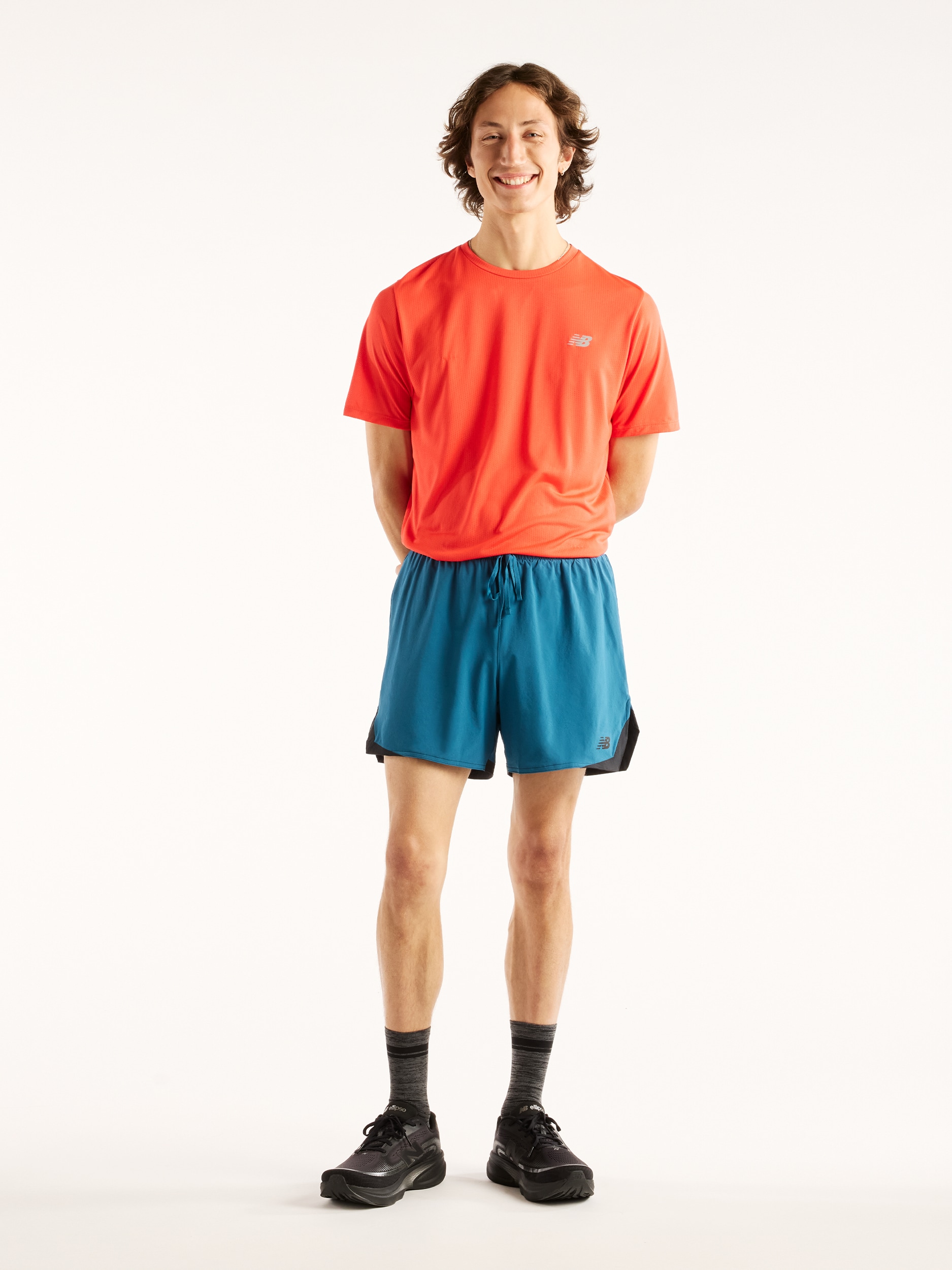 NEW BALANCE, M  ATHLETICS RUN SHORTS 5"