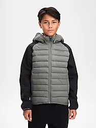 J Omu Hybrid Jacket - KHAKI GREY/BLACK Model01 Small1x1