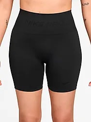 NIKE PRO SEAMLESS WOMEN'S DRI-FIT H - BLACK Model01 Small1x1
