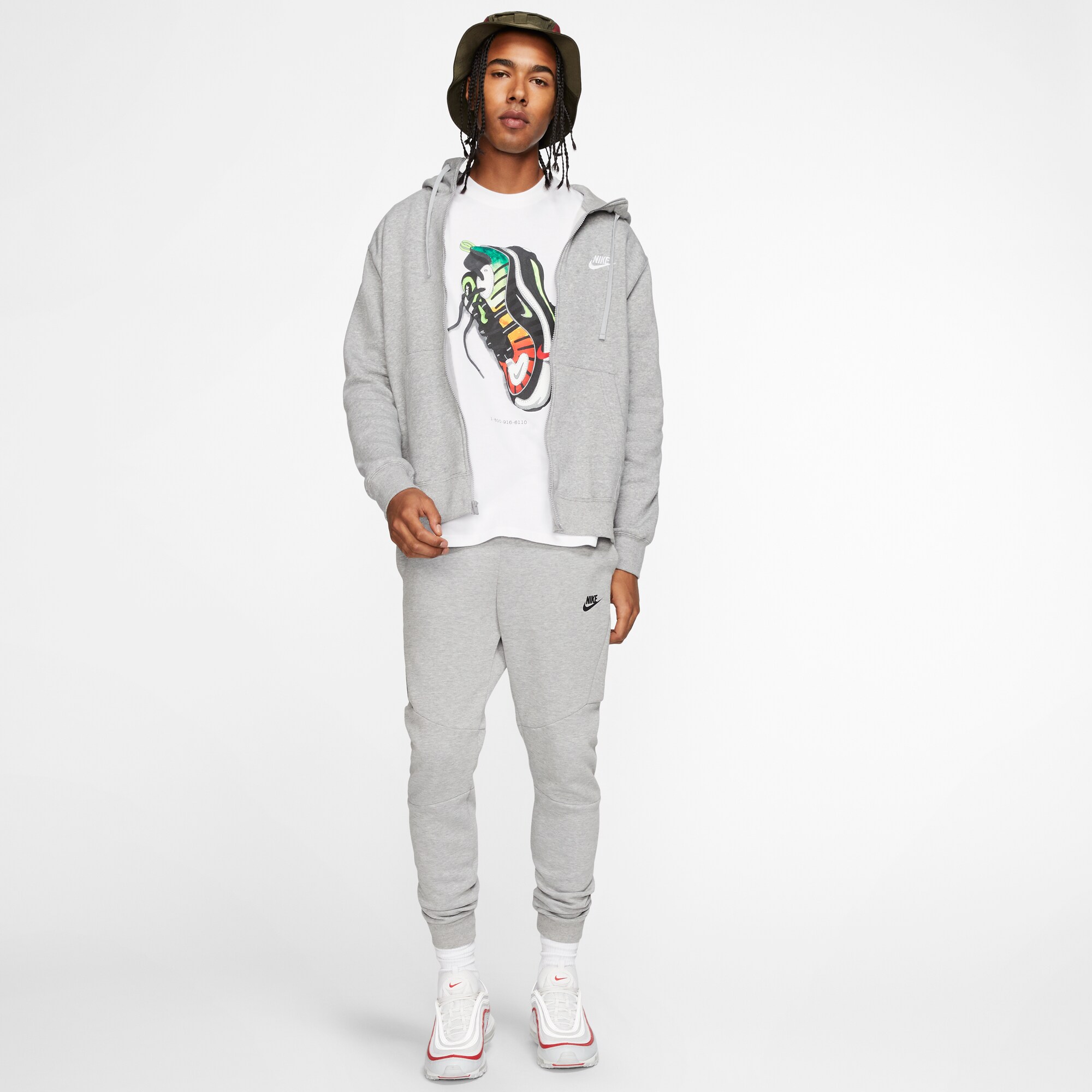 NIKE, M Club Hoodie Fz Bb