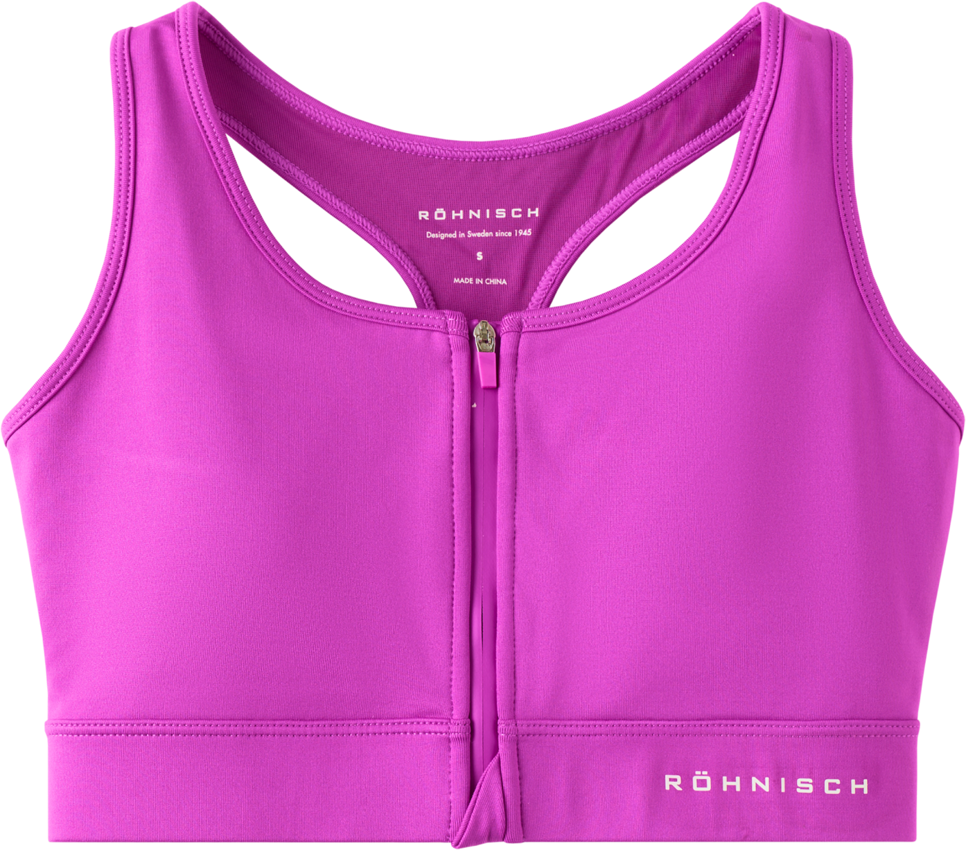 
R&Ouml;HNISCH, 
Essential Zip Sportsbra, 
Detail 1
