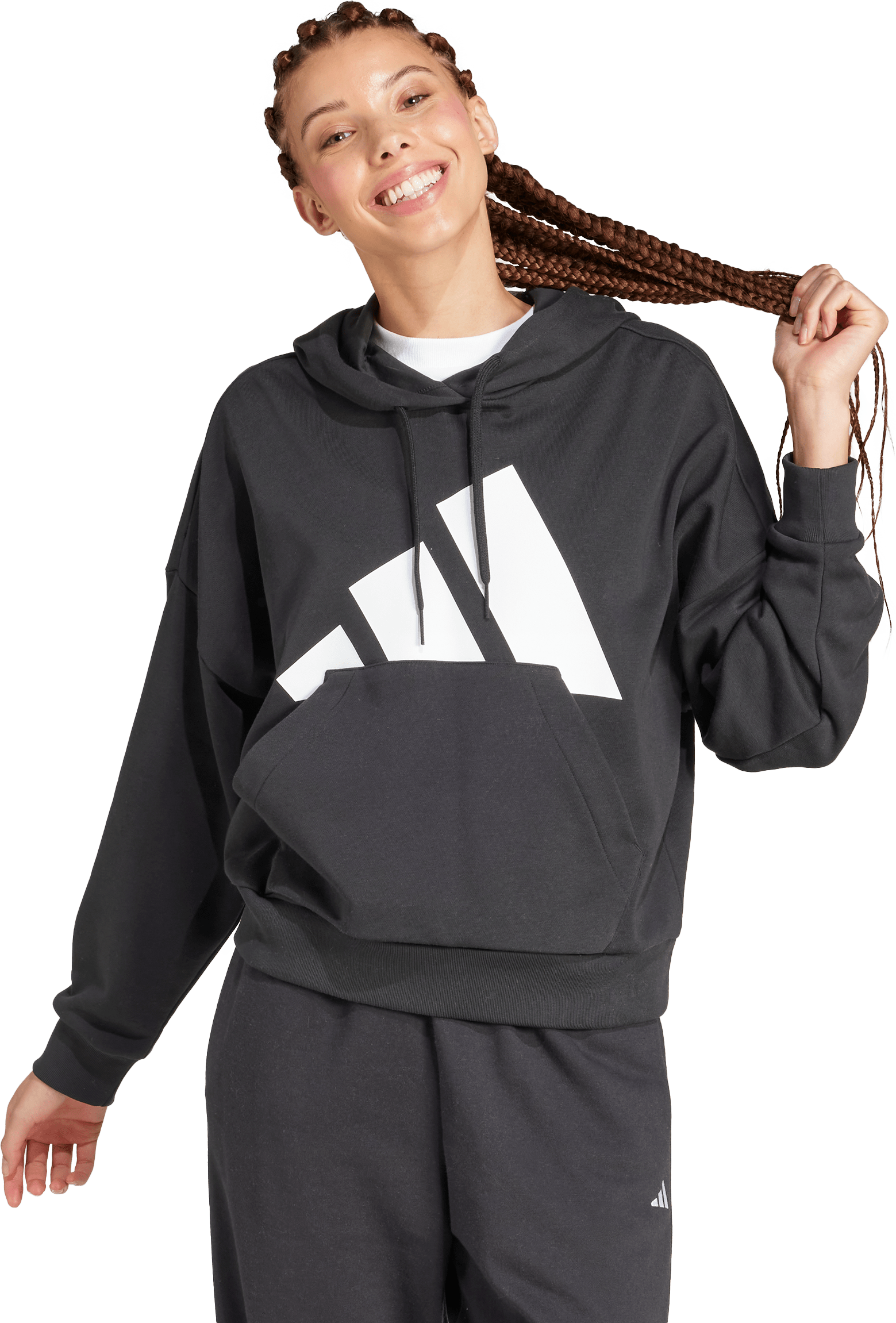 
ADIDAS, 
W BIG LOGO FT HOOD, 
Detail 1
