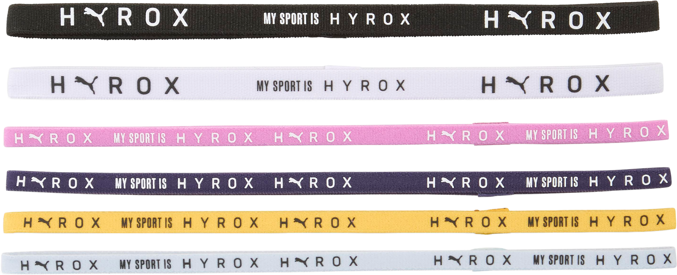 
PUMA, 
Puma X Hyrox Hairbands 6pcs, 
Detail 1
