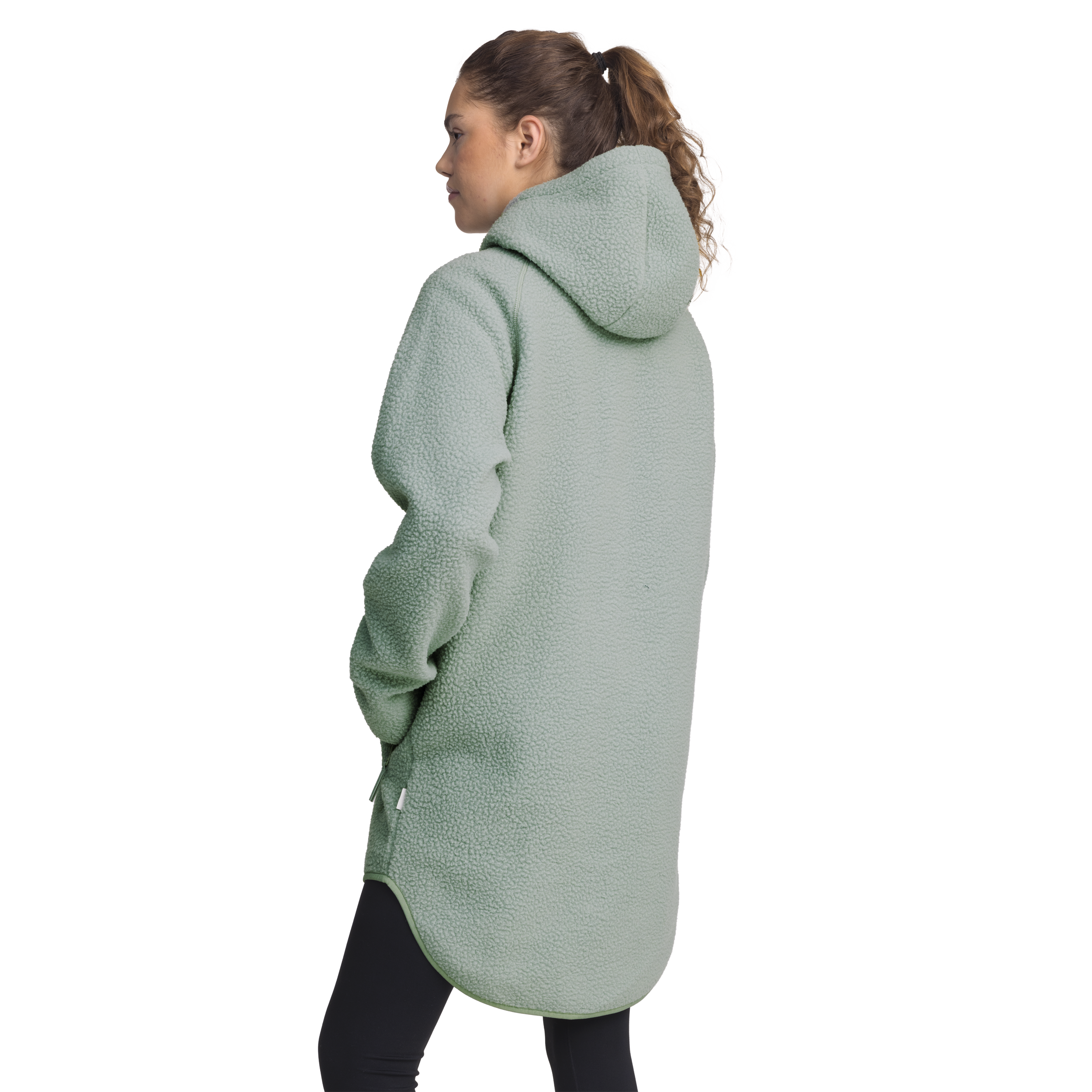 EVEREST, Pile Long Hood, l&aring;ng fleecetr&ouml;ja, dam