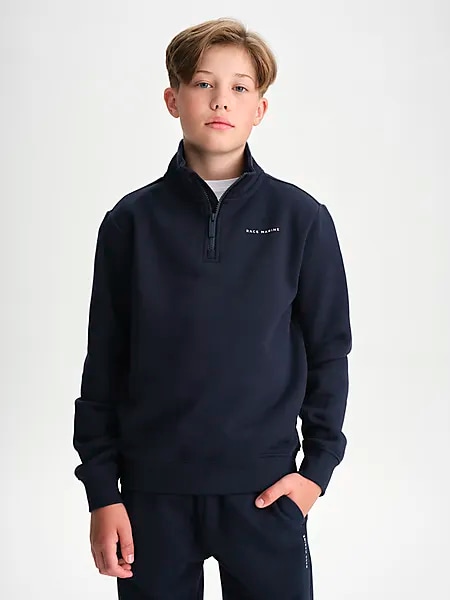 407003103101 RACE MARINE J Sea Half Zip Sweater 407003103101 RACE MARINE J Sea Half Zip Sweater Model01 Detail
