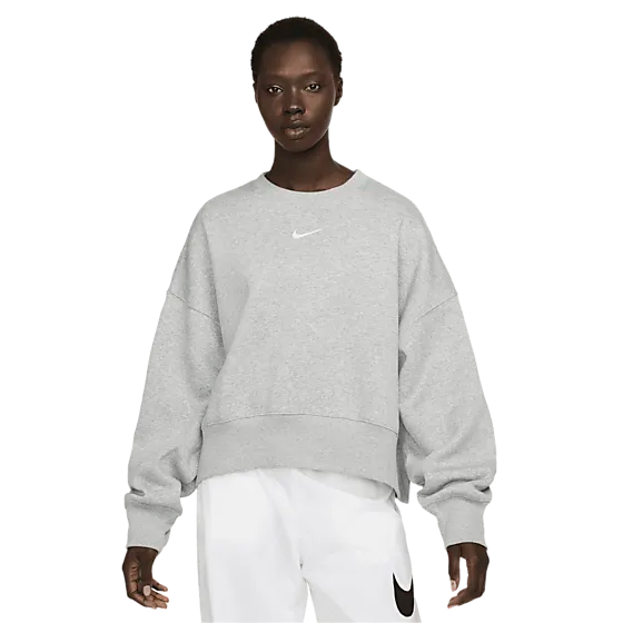 398693103102 NIKE W Phoenix Fleece Os Crew 398693103102 NIKE W Phoenix Fleece Os Crew Model01 Detail