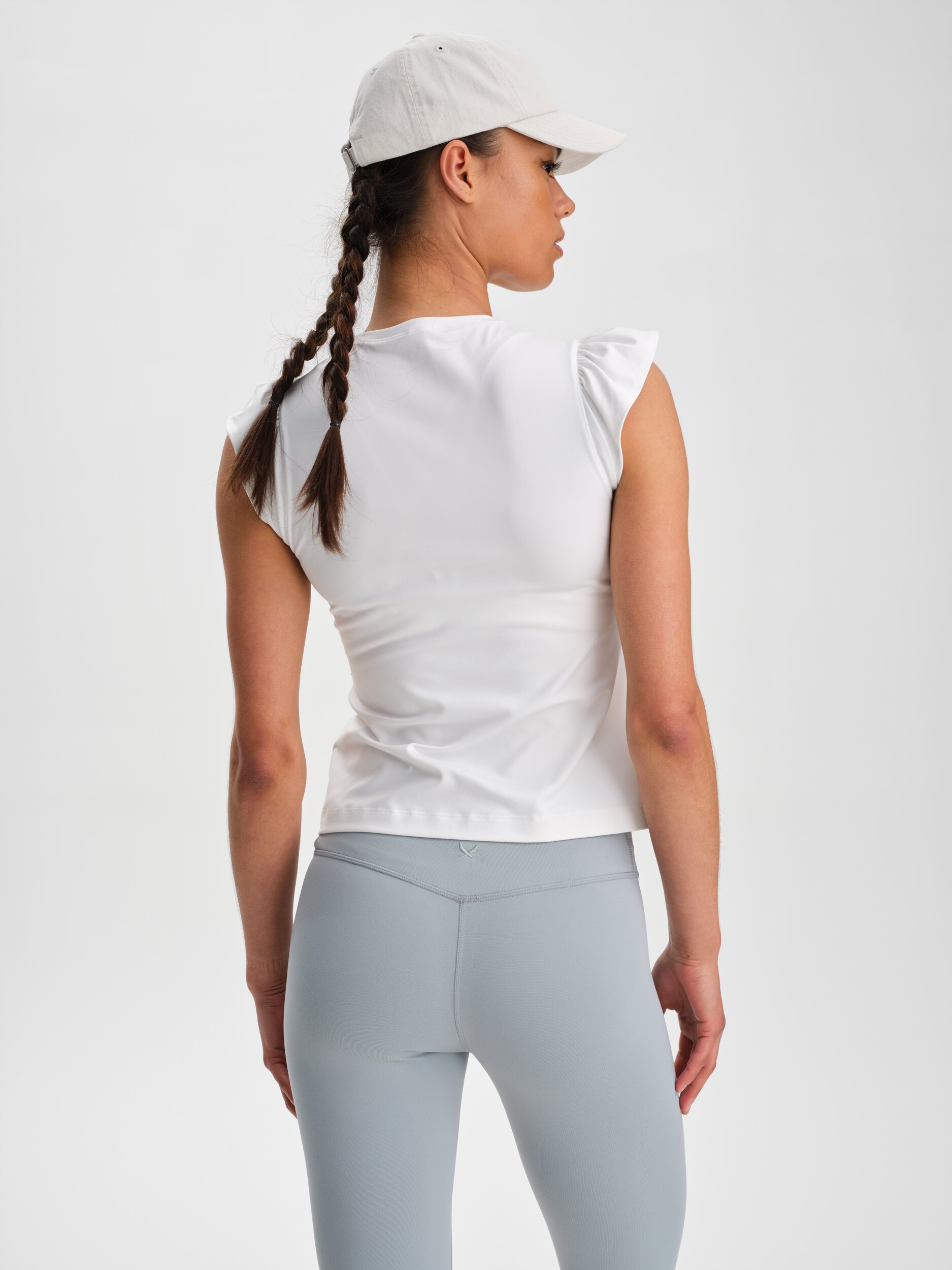 SOC, W Soft Fitness Frill Top