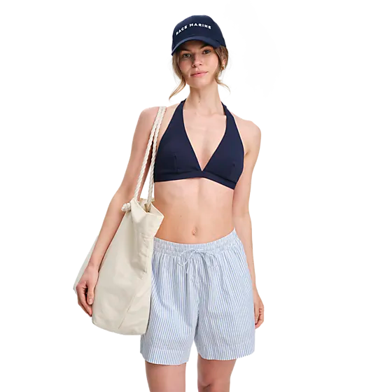 402362102103 RACE MARINE W Eirine Halter Top 402362102103 RACE MARINE W Eirine Halter Top Model01 Detail