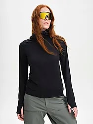 W STRUCTURED ZIP HOOD - BLACK Model01 Small1x1
