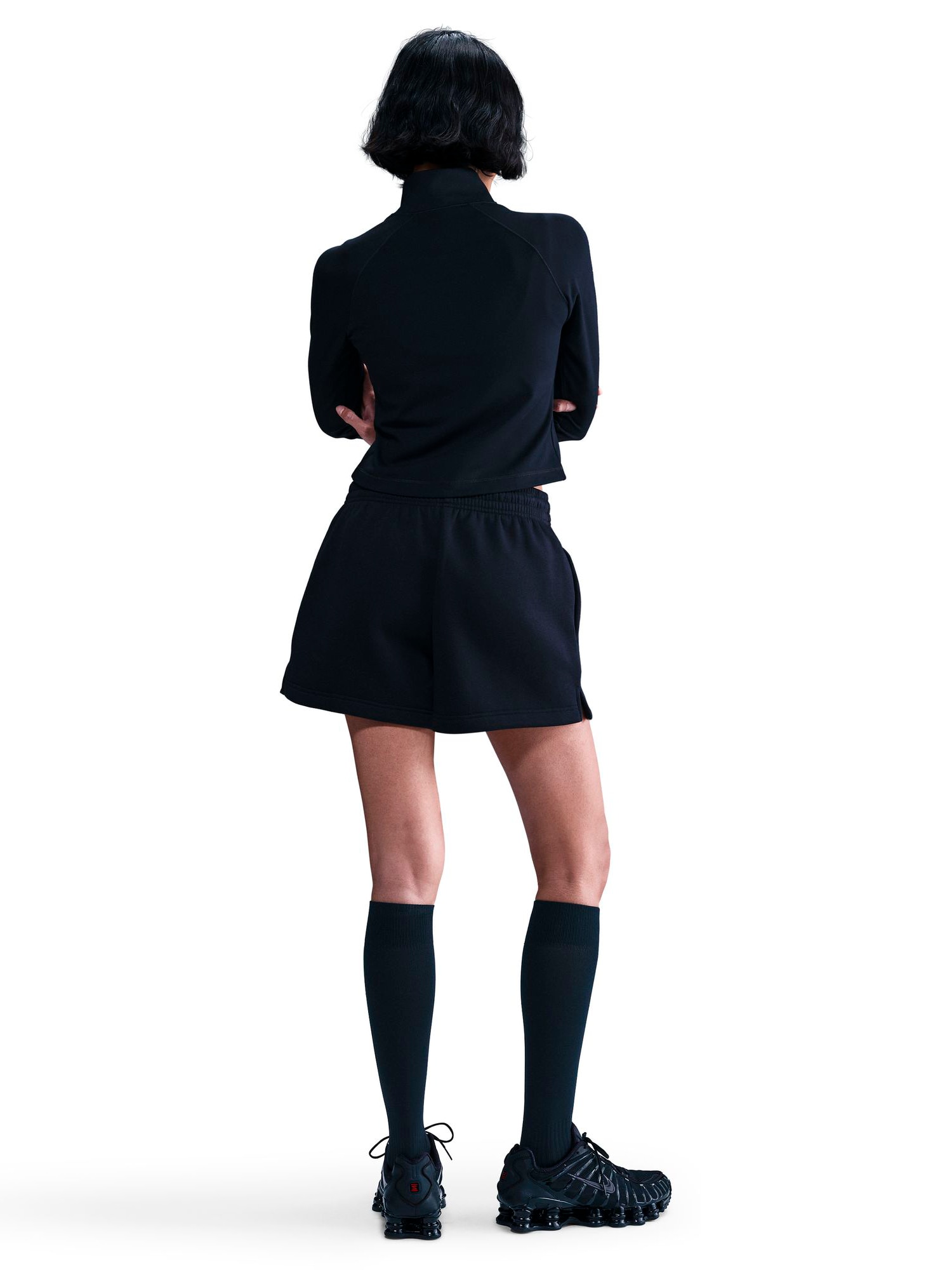 NIKE, W PHOENIX FLEECE MR STD 4IN SHRT