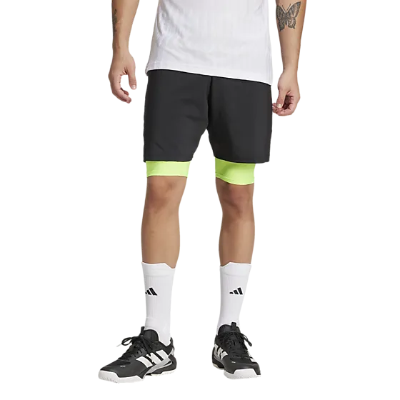 400003101101 ADIDAS M Club 2In1 Shorts 400003101101 ADIDAS M Club 2In1 Shorts Model01 Detail