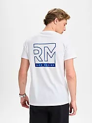 M COAST TEE - WHITE Model01 Small1x1