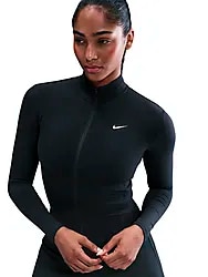 NIKE ONE FITTED WOMEN'S DRI-FIT FUL - BLACK/WHITE Model01 Small1x1