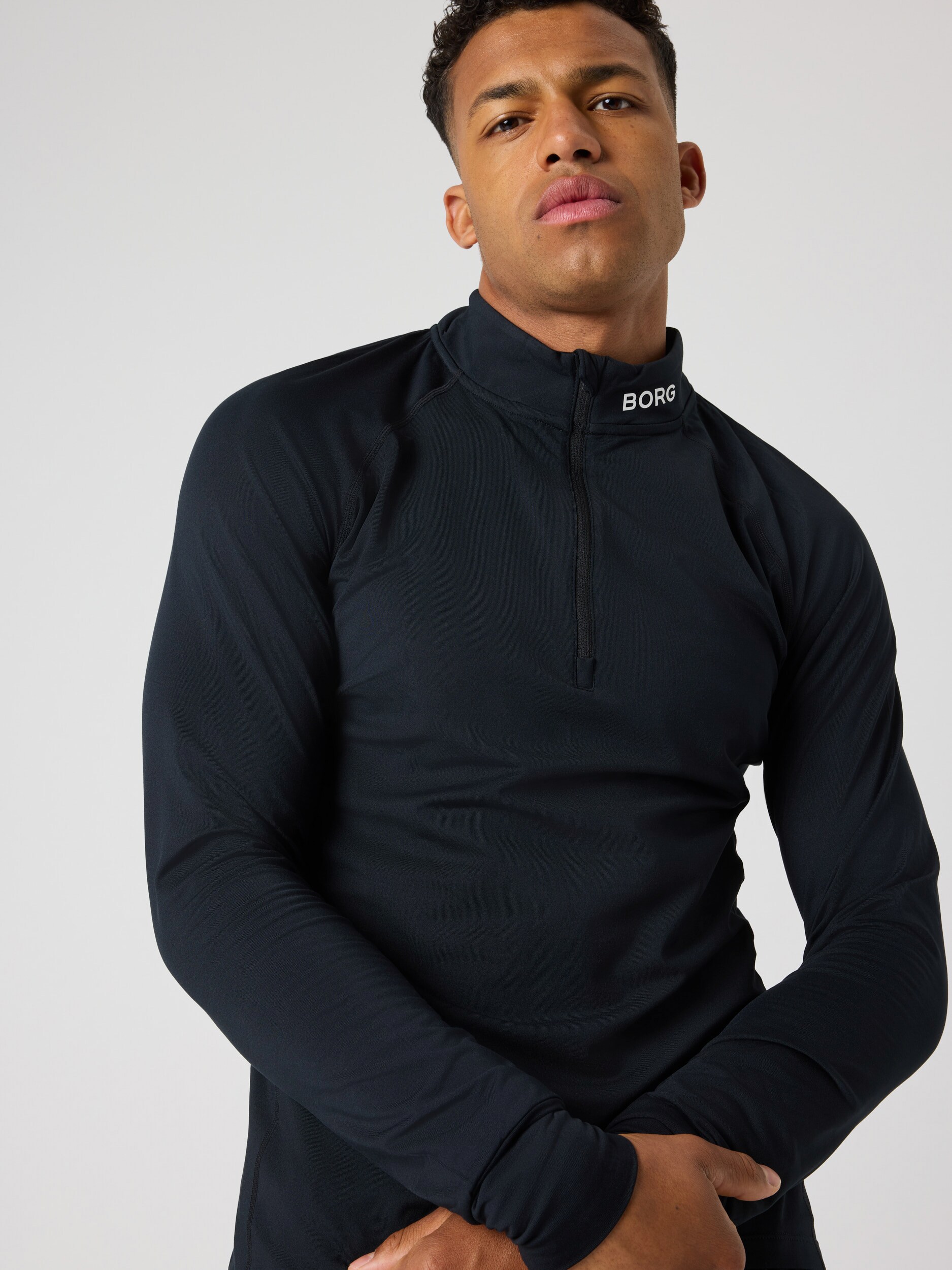 BJ&Ouml;RN BORG, BORG GOLF MIDLAYER HALF ZIP